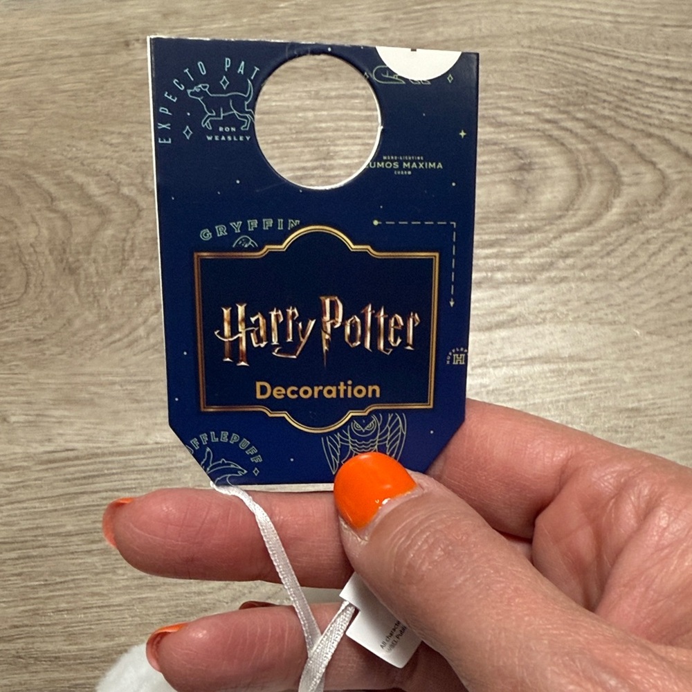 Harry Potter Hedwig White Owl Plush Holiday Ornament - Picture 6 of 6